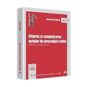 Citarea Si Comunicarea Actelor De Procedura Civila Ed Ii - Andreea Tabacu imagine