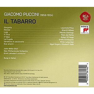 Puccini: Il Tabarro | Erich Leinsdorf imagine