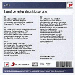 Sergei Leiferkus Sings Modest Mussorgsky | Sergei Leiferkus imagine