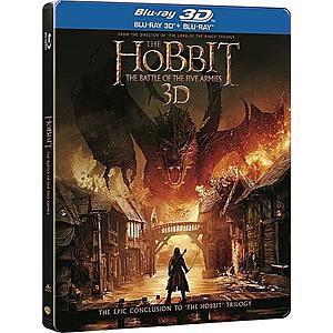 Hobbitul 3: Batalia celor cinci ostiri / The Hobbit: The Battle of the Five Armies Blu-Ray 3D Steelbook | Peter Jackson imagine
