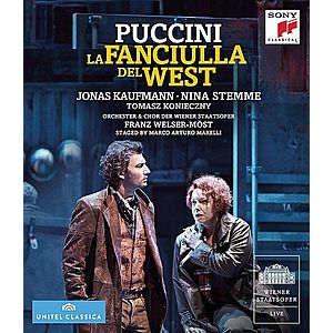Puccini: La Fanciulla Del West Blu Ray Disc | Marco Arturo Marelli, Jonas Kaufmann imagine