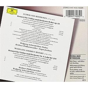 Beethoven: Violinkonzert / Mozart: Violinkonzert Nr. 5 | Berliner Philharmoniker, Eugen Jochum, Wolfgang Schneiderhan imagine