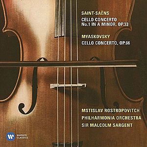 Miaskovsky: Cello Concerto; Saint-Saens: Cello Concerto No. 1 | Sir Malcom Sargen, Philharmonia Orchestra, Mstislav Rostropovich imagine