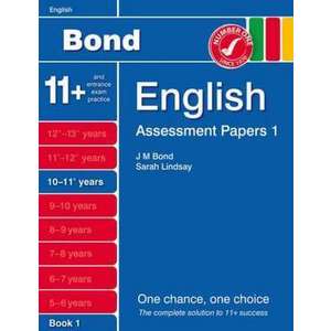 Bond Assessment Papers English 10-11+ yrs Book 1 imagine