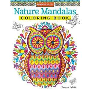 Nature Mandalas Coloring Book imagine