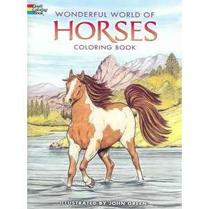 Wonderful World of Horses Coloring Book imagine