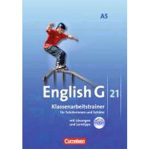 English G 21. Ausgabe A 5. Klassenarbeitstrainer mit Loesungen und CD imagine
