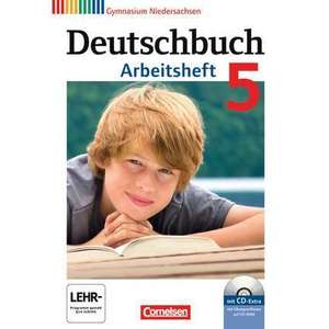 Deutschbuch 5. Schuljahr. Arbeitsheft mit Loesungen und UEbungs-CD-ROM. Gymnasium Niedersachsen imagine