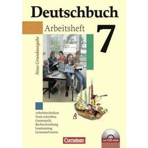 Deutschbuch 7. Schuljahr. Arbeitsheft mit Loesungen und CD-ROM. Neue Grundausgabe imagine