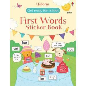 Get Ready for School First Words Sticker Book imagine