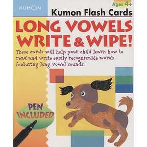 Long Vowels Write & Wipe! Flash Cards [With Toxic-Free Pen] imagine