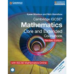 Cambridge IGCSE® Mathematics Core and Extended Coursebook with CD-ROM and IGCSE Mathematics Online Revised Edition imagine