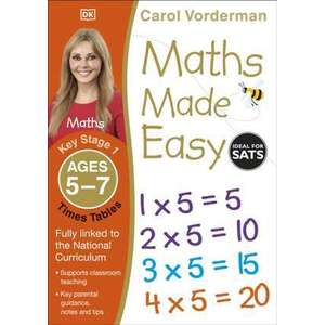 Maths Made Easy Times Tables Ages 5-7 Key Stage 1 imagine