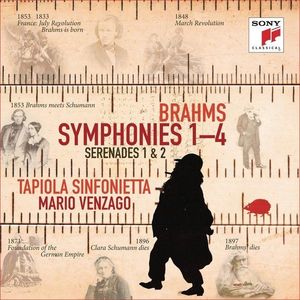 Brahms: Symphonies Nos. 1-4. Serenades Nos. 1 & 2 | Johannes Brahms, Mario Venzago imagine