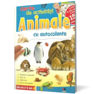 Carte de activitaţi - Animale cu autocolante imagine