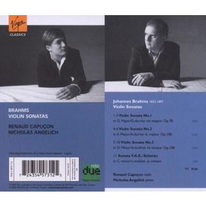 Brahms: Violin Sonatas 1-3 | Johannes Brahms, Nicholas Angelich, Renaud Capucon imagine
