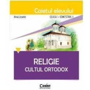 Religie cls 1 caiet sem 2 - Cultul Ortodox - Irina Leonte imagine