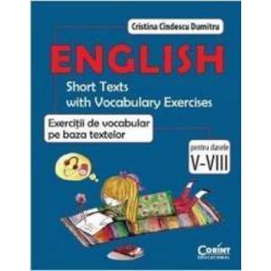 English exercitii de vocabular pe baza textelor cls 5-8 - Cristina Cindescu Dumitru imagine