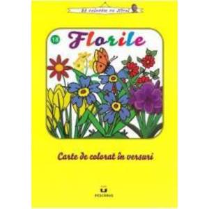 Florile - Carte de colorat in versuri imagine