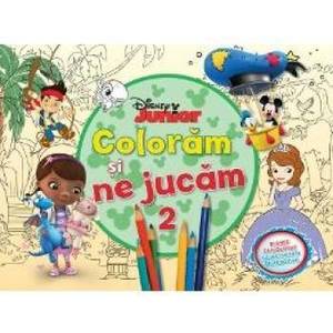 Disney Junior - Coloram si ne jucam 2. Planse de colorat cu activitati distractive imagine