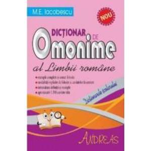 Dictionar de omonime al limbii romane - M.E. Iocobescu imagine