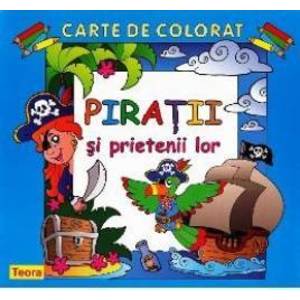 Piratii si prietenii lor - Carte de colorat imagine