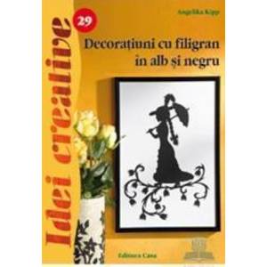 Idei creative 29 - Decoratiuni cu filigran in alb si negru - Angelika Kipp imagine