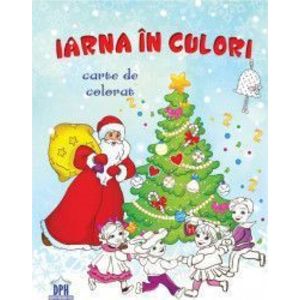 Iarna in culori - Carte de colorat imagine