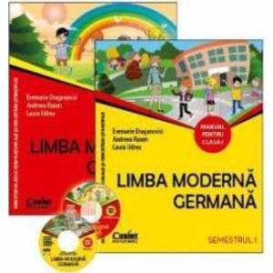 Limba moderna germana Cls 1 Manual+Caiet+Ghidul prof.+CD - Evemarie Draganovici imagine