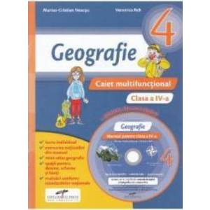 Geografie - Clasa a 4-a - Caiet multifunctional + CD - Marius-Cristian Neacsu Veronica Reh imagine