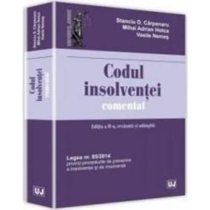 Codul insolventei comentat ed.2 - Stanciu D. Carpenaru Mihai Adrian Hotca Vasile Nemes imagine