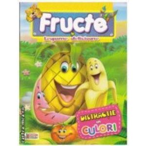 Fructe Si Legume Delicioase - Distractie In Culori - Carte De Colorat imagine