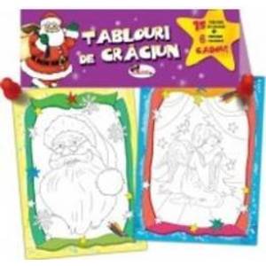 Tablouri de Craciun + Creioane colorate cadou imagine