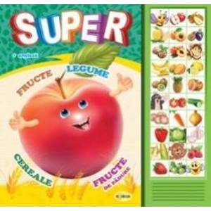 Carte cu sunete Super fructe legume... romana+engleza - Inesa Tautu imagine