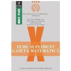 Gazeta Matematica Clasa a 10-a Teme supliment - Radu Gologan, Ion Cicu, Alexandru Negrescu imagine