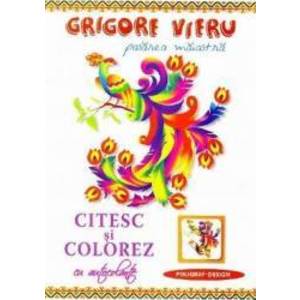 Citesc si colorez cu autocolante Pasarea maiastra - Grigore Vieru imagine