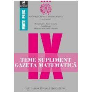 Gazeta matematica - Clasa 9 - Teme supliment - Radu Gologan Ion Cicu Alexandru Negrescu imagine