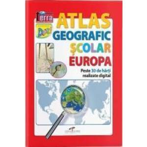 Atlas geografic scolar Europa imagine