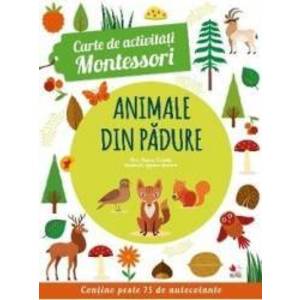 Carte de activitati Montessori Animale din padure imagine