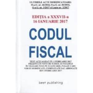 Codul Fiscal Act. 16 Ianuarie 2017 imagine