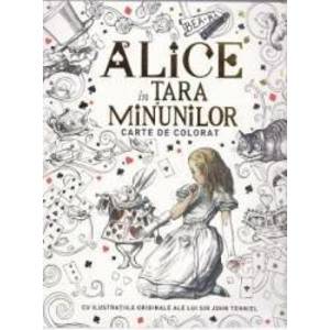 Alice in Țara Minunilor. Carte de colorat imagine