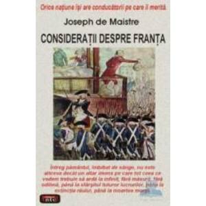Consideratii despre Franta - Joseph De Maistre imagine