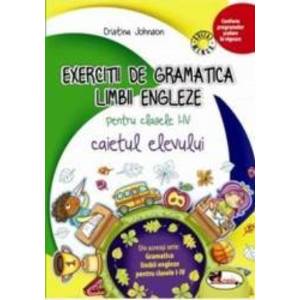 Exercitii de gramatica limbii engleze pentru clasele I-IV caiet - Cristina Johnson imagine