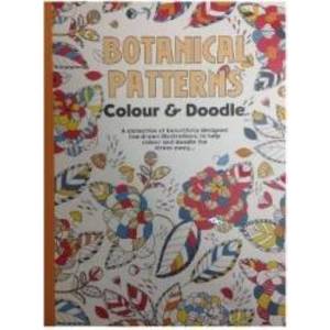 Carte de colorat pentru adulti Botanical patterns imagine