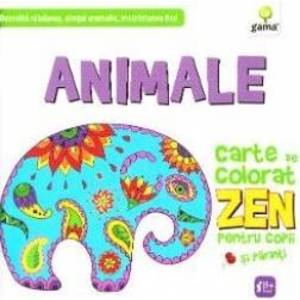 Animale. Carte de colorat Zen pentru copii imagine