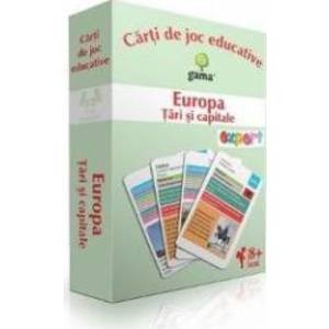 Europa Tari si capitale - Carti de joc educative imagine
