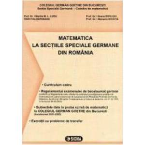 Matematica la sectiile speciale germane din romania - Bilingv - Marilia M.l. Ludu imagine