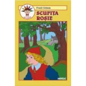 Scufita Rosie - Fratii Grimm carte de colorat imagine