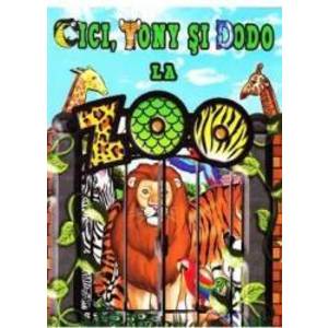 Cici Tony si Dodo la Zoo - Carte de colorat imagine
