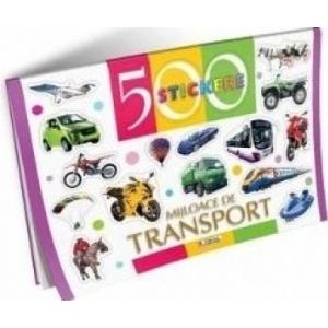 500 stickere - Mijloace de transport imagine